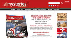 Desktop Screenshot of mysteries-magazin.com